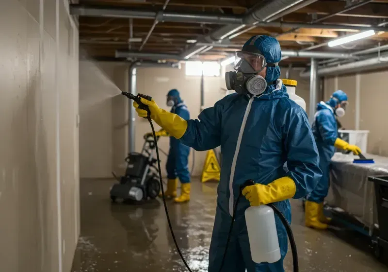 Basement Sanitization and Antimicrobial Treatment process in Florence, KY