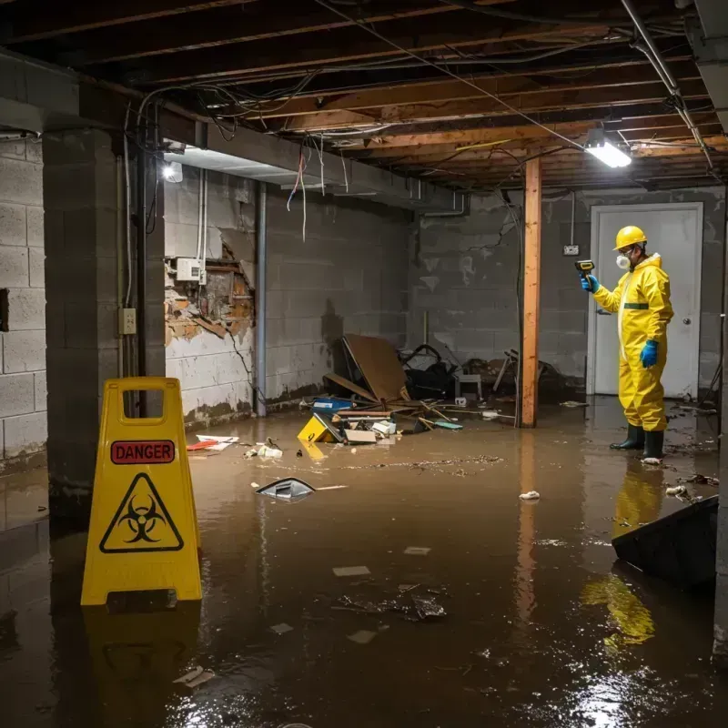 Flooded Basement Electrical Hazard in Florence, KY Property